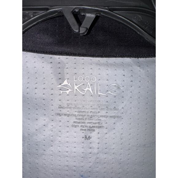 NWT LOCO SKAILZ Medium Performance Fishing Shirt Long Sleeve 1/4 Zip Thumb Hole - Picture 6 of 6